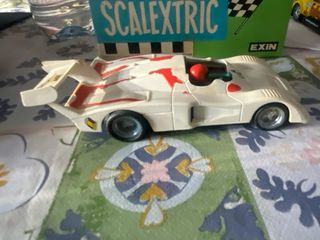 Coche Scalextric Exin Renault Apine Blanco.