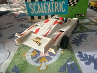 Coche Scalextric Exin Renault Apine Blanco.
