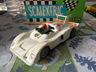 Coche Scalextric Exin Renault Apine Blanco.