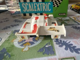 Coche Scalextric Exin Renault Apine Blanco.