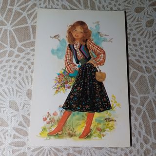 5 Postales años 60 Maria Rosa Garcia