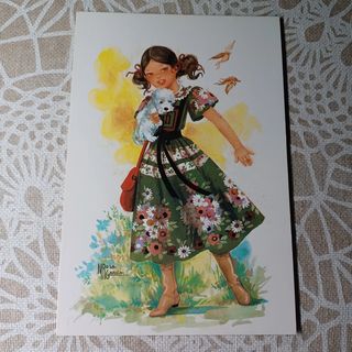 5 Postales años 60 Maria Rosa Garcia