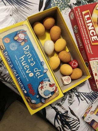 Lote 3 juegos de mesa: Linces, Danza del Huevo, Bl