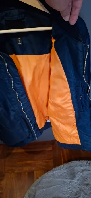 Cazadora Bomber Azul