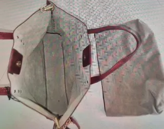 Borsa BENTON oro e rossa