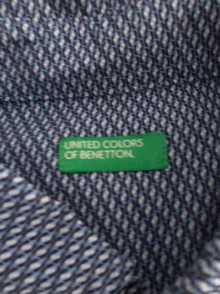 Camisa de vestir United Colors of Benetton azul S
