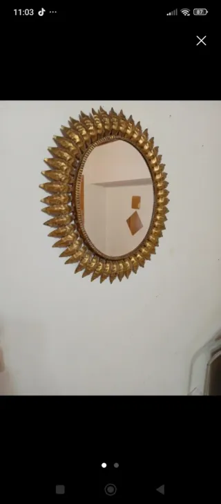 Espejo Sol Dorado
