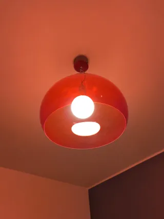 Lampada a sospensione Kartell Fly rossa
