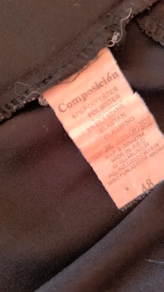 Pantalón de vestir negro mujer