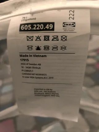 Cesto Ropa Sucia IKEA 79L