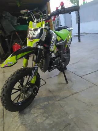 Minimoto Cross Roan 709 Verde y Negra