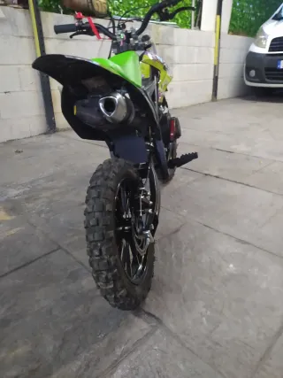 Minimoto Cross Roan 709 Verde y Negra