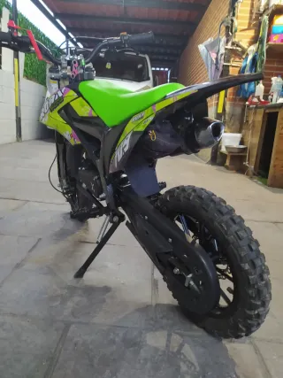 Minimoto Cross Roan 709 Verde y Negra