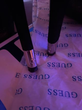 Zapatos Guess Tacón Alto Negro Brillantes