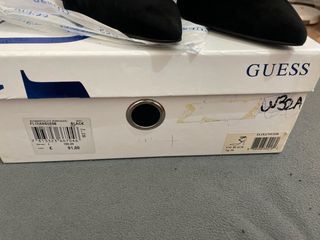Zapatos Guess Tacón Alto Negro Brillantes