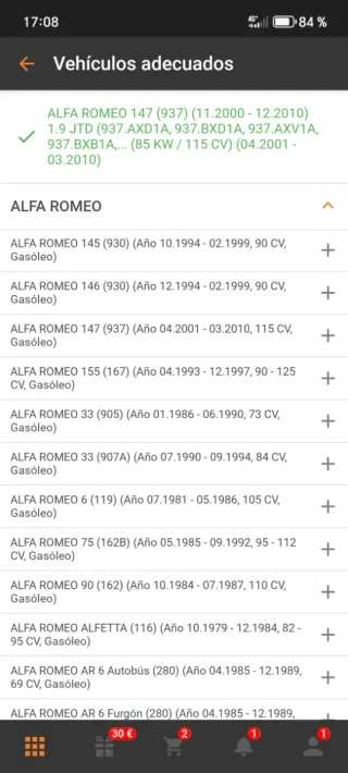 Filtro Gasoil HDF496 Lucas 7176-496A