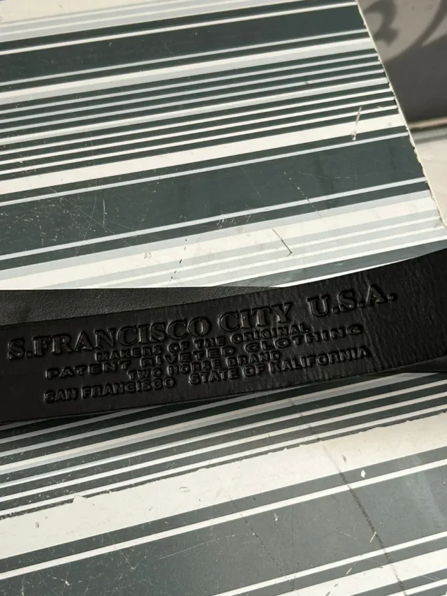 Cinturón hombre de piel S.Francisco City USA 125cm