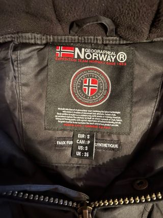 Chaqueta Geographical Norway Negra