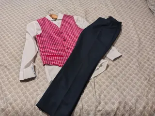 Traje comunión niño camisa blanca y chaleco