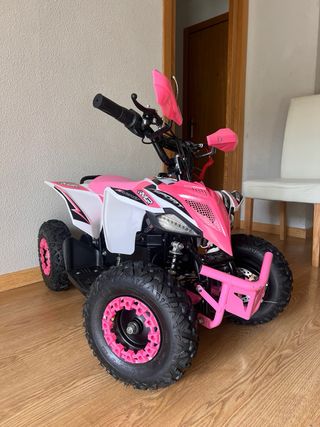 Quad infantil eléctrico rosa
