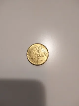 20 Lire 1971 Quercia