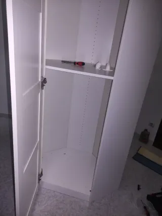 Armario esquinero blanco URGE