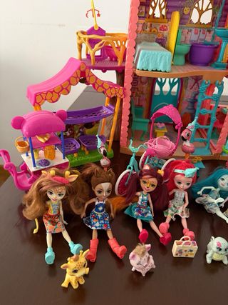 Lote Enchantimals Casa Muñecas Accesorios