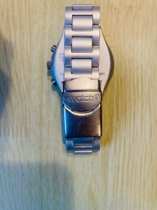 Reloj Swatch Irony Plateado Cronógrafo