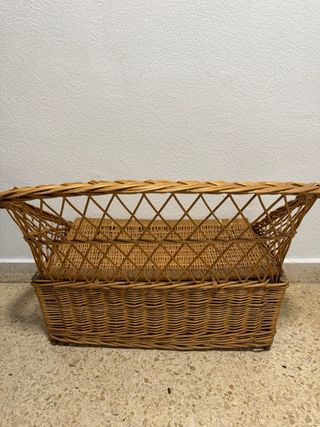 Sillón baúl mimbre niñ@s