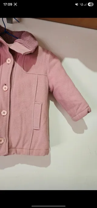 Abrigo niña rosa
