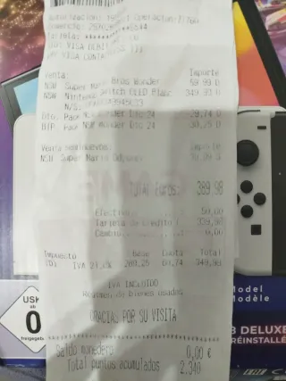 Nintendo Switch OLED Blanca y Negra