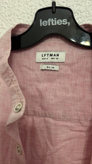 Camisa manga larga Lefties chico rosa Talla M