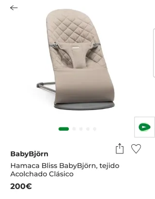 Hamaca bebé BabyBjorn Bliss