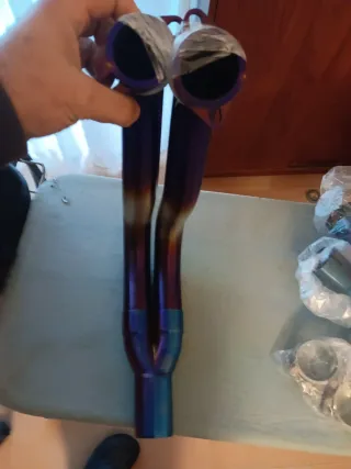 Coletor Escape Yamaha R1 2015-2024 Azul