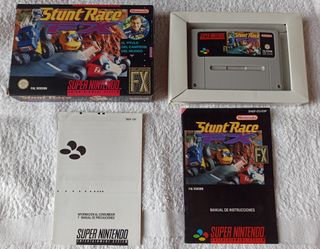 Stunt Race FX Super Nintendo SNES PAL ESP