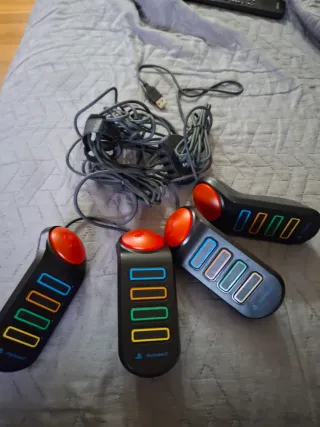 Juego PS2 Buzz El Gran Reto + 4 mandos