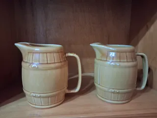 Lote 2 jarras cerveza vintage cerámica