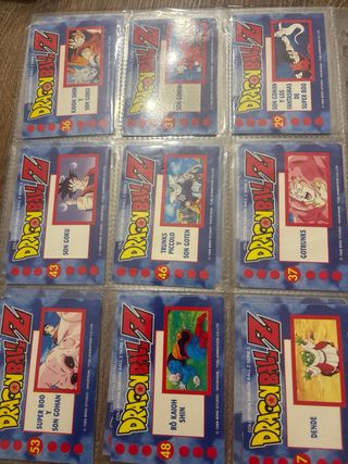 Colección Cartas Dragon Ball Z Serie 3 Dorada