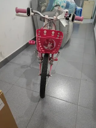 Bici niña  rosa y blanca