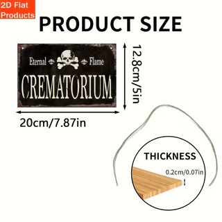 Cartel Gótico Crematorio Calaveras muerte misterio