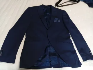 Traje de Novio Mozart Navy Arax GazzoT46 A.Calidad