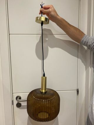 Lámpara colgante Madison du Monde caramelo