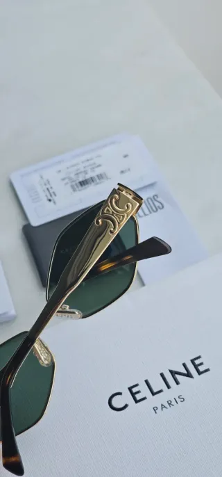 Gafas Céline Triomphe Metal hexagonal