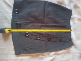 Falda Pepe Jeans Negra Botones