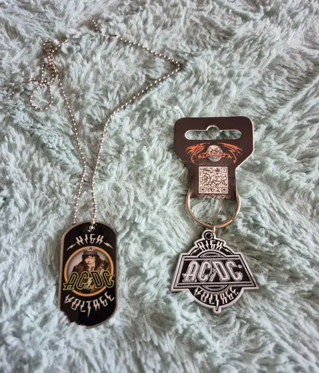 AC/DC High Voltage Pack Colar e Porta-chaves