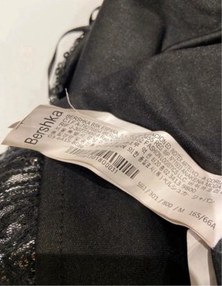 Minifalda lentejuelas negra y plateada