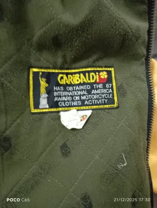 Chaqueta Garibaldi Negra Hombre