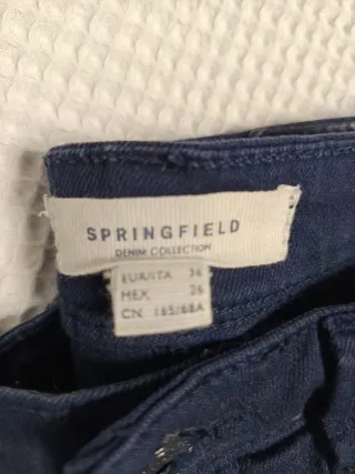 Pantalón Springfield T 36 Azul Mujer