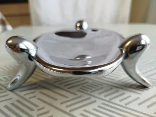 Jabonera o cenicero cromado Pom D'Or.