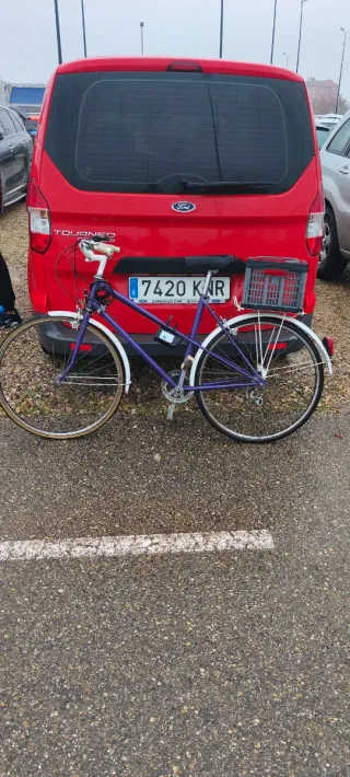 Bicicleta italiana morada